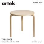 Artek Altec TABLE 90B стол Φ75cm ( толщина 4cm) 3шт.@ ножек береза материал настольный ( береза ) ножек часть ( прозрачный Rucker ) дизайн :aruva*a Alto 