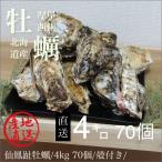 生牡蠣 生食用 殻付き 牡蠣70個前後4キロ 訳あり ハネモノ 厚岸西岸 仙鳳趾 牡蛎