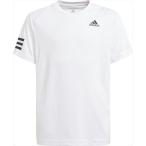 [adidas]アディダスジュニア YB CLUB 3ストライプス Tシャツ (JLO62)(GK8180) ホワイト/ブラック[取寄商品]