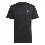 [adidas]アディダス M TR-ES BASE Tシャツ (NQE20)(IC7428) ブラック/ホワイト[取寄商品]