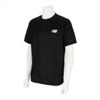 [1 пункт до почтовая доставка возможно ] [New Balance] New balance тренировка Short рукав рубашка (AMT45401)(BK) черный [ посылать за товар ]
