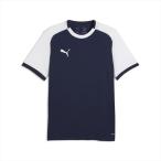 [1 пункт до почтовая доставка возможно ] [PUMA] Puma teamLIGA26 игра рубашка (707338)(06) Puma темно-синий / Puma белый / Puma белый [ посылать за товар ]