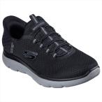 ショッピングRANGE [SKECHERS]スケッチャーズ メンズスリップインズシューズ SUMMITS-HIGH RANGE (232457)(BKCC) ブラック/チャコール[取寄商品]