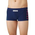 【1点までメール便可】 [arena]アリーナ メンズトレーニング水着 スパッツ ショートレッグ (AS6SWM07M)(NVPP) ネイビー×パープル[取寄商品]