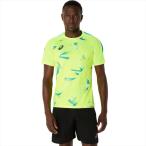 [1 пункт до почтовая доставка возможно ] [asics] Asics p Ractis графика рубашка с коротким рукавом (2101A306)(750) безопасность желтый [ посылать за товар ]