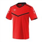 [umbro]アンブロ 半袖プラクティスシャツ (UUURJA54)(MRED) マンチェスターレッド×ブラック[取寄商品]