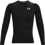 [UNDER ARMOUR] Under Armor UA нагрев механизм armor - компрессионный длинный рукав рубашка (1361524)(001) черный / белый [ посылать за товар ]