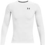 [UNDER ARMOUR] Under Armor UA нагрев механизм armor - компрессионный длинный рукав рубашка (1361524)(100) белый / черный [ посылать за товар ]
