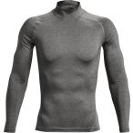 [UNDER ARMOUR] Under Armor UA нагрев механизм armor - компрессионный длинный рукав mok рубашка (1369606)(090) карбоновый Heather / черный [ посылать за товар ]