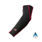 【2点までメール便可】 [Phiten]ファイテン サポーター スポーツスリーブX30 腕用(2枚入) ブラック/レッド