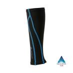 【2点までメール便可】 [Phiten]ファイテン サポーター スポーツスリーブX30 足用(2枚入) ブラック/ブルー