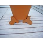 イタリア製 ポットフィート 4cm 植木鉢用の足 陶器製 テラコッタ 鉢植えをおしゃれに 鉢の下に飾るだけ  デローマ社　ポットフット　園芸 93033