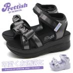 サンダル キッズ ジュニア 子供靴 スポーツサンダル 厚底 おしゃれ かわいい 黒 ブラック パープル 夏 Prettish BY BOBSON プリテッシュ バイ ボブソン BOS3998