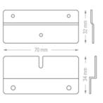 REVOX - Wall Bracket Flat( пара )Mini G50 для стена поверхность держатель [ производитель прямая поставка товар ( оплата при получении не возможно )* срок поставки. после уточнения сообщение ]