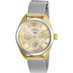 腕時計 インヴィクタ インビクタ レディース Invicta Women's Angel Quartz 100m MOP Two Tone Stainless Steel Mesh Watch 27452