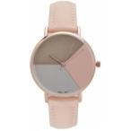 腕時計 ジェネバ レディース Girls Womens Fashion Watch - Light Pink Leather Look, Rose Gold, Quartz