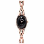 腕時計 シチズン レディース Citizen Eco-Drive Silhouette Women's EX1413-55E Rose Gold Bangle 18mm Watch