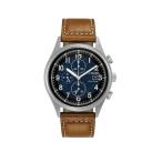 腕時計 シチズン メンズ Citizen Eco-Drive Chandler Men's Chronograph Brown Leather 42mm Watch CA0621-05L