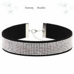 チョーカー スワロフスキー ブラック Black Swarovski Elements Choker by Harmony Bracelets
