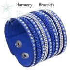 ブレスレット スワロフスキー アジュール Azul Swarovski Elements Cuff Bracelet by Harmony Bracelets