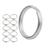  2 -слойный кольцо кольцо для ключей 10 шт. комплект нержавеющая сталь наружный диаметр 12mm внутренний диаметр 10mm 2 -слойный can брелок для ключа объединенный металлические принадлежности детали аксессуары маленький размер ключ ключ серебряный 