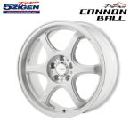 ショッピングホイール 5ZIGEN ホイール CANNON BALL キャノンボール ホワイト 15×6.0J 4H PCD100 +45