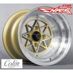 [COLIN PROJECT] 旧車ホイール 1本 STAR SHARK (スターシャーク) 復刻版 GOLD 14×9.0J 4H PCD114.3 -26