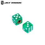 JETINOUE ジェットイノウエ エアーバルブキャップ サイコロ グリーン 2個入り