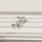 ショッピングプラチナ プラチナ 一粒 パール ピアス 3.5-4ミリ あこや真珠 ベビーパール スタッドピアス 国産 本真珠 pt900（プラチナ900）