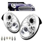 MINI ミニ R50 R52 R53 インナークローム LED イカリングプロジェクター ヘッドライト 左右 R50 RA16 R52 RF-16 R53 RE-16 送込