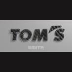 TOMS TOM`S TOM'S карбоновый эмблема 08233-TS004