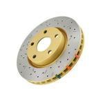ポルシェ997,987ボクスター/ケイマン等用ブレーキローター(フロント、ドリルド&スロット)【DBA】