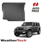 ラゲッジマット トランクマット ジープ JLラングラー 4ドア サブウーハー/フラットロードフロアあり 2列目以降 WeatherTech 正規品