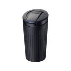 加熱式タバコソフトダスト 灰皿 アイコス 加熱式専用 電子タバコ 吸い殻 車用 ドリンクホルダー 蓋つき ブラック 水洗い可能 大容量 星光産業 ED-631