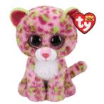 Beanie Boo's レイニー  Mサイズ 動物 ぬいぐるみ ふわふわ プレゼント こども かわいい おもちゃ 15cm 誕生日 7月9日 ヒョウ レオパード ピンク Ty 36312