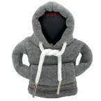 パーカーノブカバー GY シフトノブ カバー グレー 温度対策 パーカー デザインカバー フード付き 車内装飾 ブレイス BM-672