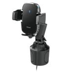 Pellucid ペルシード 車載スマホホルダー 高速ワイヤレス充電 Qi正規認証品 自動開閉 キャパシタ内蔵 ドリンクイン ドリンクホルダー取付 車内用品 PPH2307