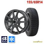 155/65R14 スタッドレスタイヤホイールセット GOODYEAR（グッドイヤー） ICE NAVI 7 スタッドレス 送料無料 4本セット 2023年製