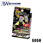 IPF 505N LED ハイパワーナンバーランプバルブ T10 6500K ライセンスランプ ナンバー灯 バルブ 250lm 全方向照射 純正球同等サイズ