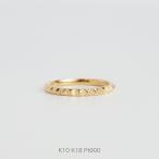 リング 指輪 スタッズ レディース K10 K18 Pt900 ゴールド プラチナ サイズ 細身 華奢 シンプル Stazz Ring type01