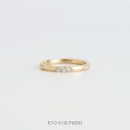 ショッピングダイヤモンド ダイヤモンド つや消し リング 指輪 レディース K10 K18 Pt900 イエローゴールド プラチナ サイズ 細身 華奢 ギフト プレゼント  Moudia Ring