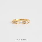 リボン ダイヤモンド リング 指輪 レディース K10 K18 Pt900 イエローゴールド プラチナ ギフト プレゼント  Ribbon Ring