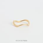 ショッピングゴールド ゴールド ウェーブ リング 指輪 レディース K10 K18 Pt900 プラチナ シンプル 地金 ギフト プレゼント  Fluctus Ring