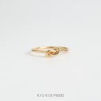 ショッピング細身 結び目 リング ゴールド 指輪 レディース 細身 華奢 シンプル K10 K18 Pt900 地金 ギフト プレゼント  Knot Ring