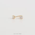 一粒 ダイヤモンド ピアス レディース 小さめ 一粒ダイヤ K10 K18 Pt900 ゴールド プラチナ シンプル ギフト プレゼント  Natural Pierce