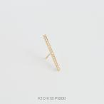 ショッピングピアス ダイヤモンド バー ピアス レディース k18 k10 pt900 ゴールド 片耳 ギフト プレゼント  Bar Diamond Pierce M