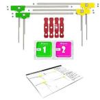 ワンセグ フルセグ 補修用 L型 地デジフィルムアンテナ 両面テープ 4枚セット パナソニック 地デジチューナー クラリオン パナソニック ケンウッド ACR-081