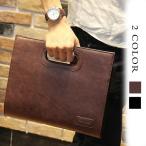 PU レザー ビジネス クラッチバッグ 