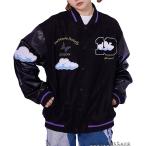 ビッグシルエット スタジャン レディーズ スタジアムジャンパー ゆったり ジャケット オーバーサイズ ブルゾン カジュアル 春秋 アウター