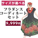 送料無料 フラ コーデ セット 5041 フラダンス 衣装 セット 福袋 コーディネート ダンス スカート フラドレス ドレス フラダンススカート レイ